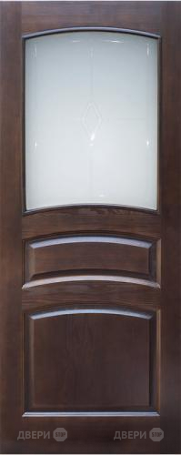 Межкомнатная дверь 16-ПО темный лак в Электрогорске