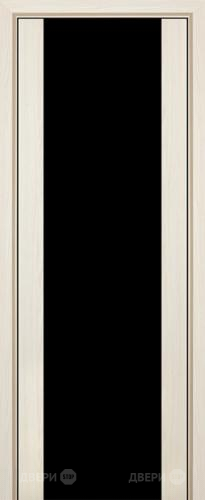 Межкомнатная дверь ProfilDoors 8X эш вайт мелинга (черный триплекс) в Электрогорске