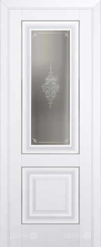 Межкомнатная дверь ProfilDoors 28U аляска (матовое, кристалл с узором) в Электрогорске