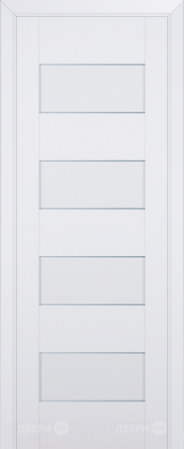 Межкомнатная дверь ProfilDoors 45U аляска частично остекленная (графит) в Электрогорске