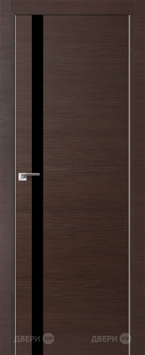 Межкомнатная дверь ProfilDoors 6Z венге кроскут (черный лак) в Электрогорске