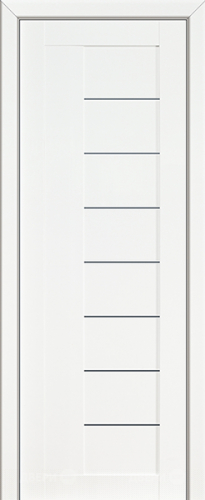 Межкомнатная дверь ProfilDoors 17L белый люкс (графит) в Электрогорске