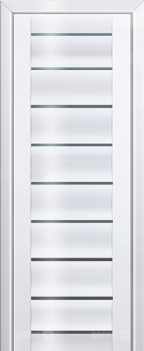 Межкомнатная дверь ProfilDoors 76L белый люкс (графит) в Электрогорске