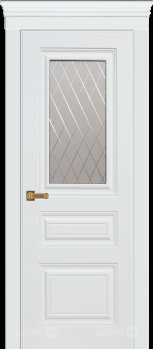 Межкомнатная дверь Троя ПО белая эмаль (мателюкс с фрезеровкой) в Электрогорске