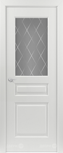 Межкомнатная дверь Ампир ПО RAL 9003 (ромб) в Электрогорске