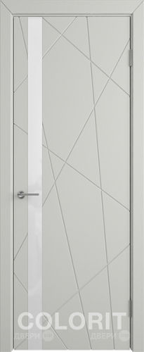 Межкомнатная дверь К5 ПО светло-серая эмаль в Электрогорске