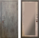 Входная металлическая Дверь Ратибор Тетрис 3К с зеркалом Бетон светлый в Электрогорске