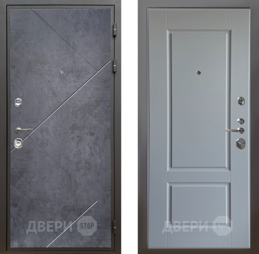 Входная металлическая Дверь Шелтер (SHELTER) Комфорт Бетон урбан индиго 6 Силк Маус в Электрогорске