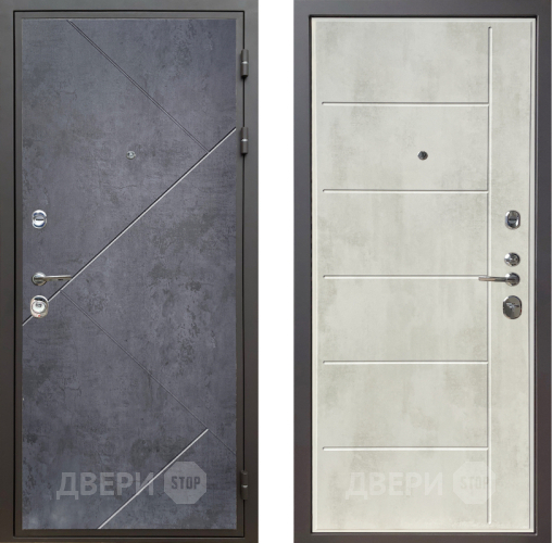 Дверь Шелтер (SHELTER) Комфорт Бетон урбан индиго 11 Бетон крем в Электрогорске