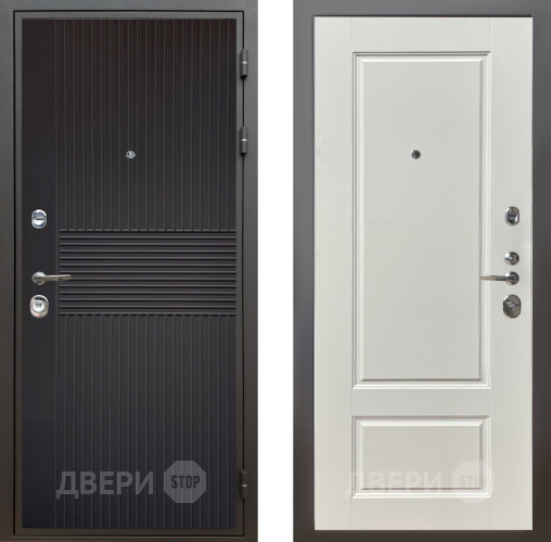 Дверь Шелтер (SHELTER) Комфорт Черная шагрень 5 Силк тирамиссу в Электрогорске