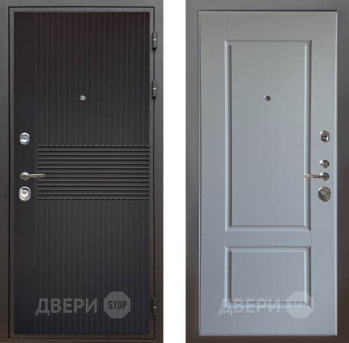 Входная металлическая Дверь Шелтер (SHELTER) Комфорт Черная шагрень 6 Силк Маус в Электрогорске