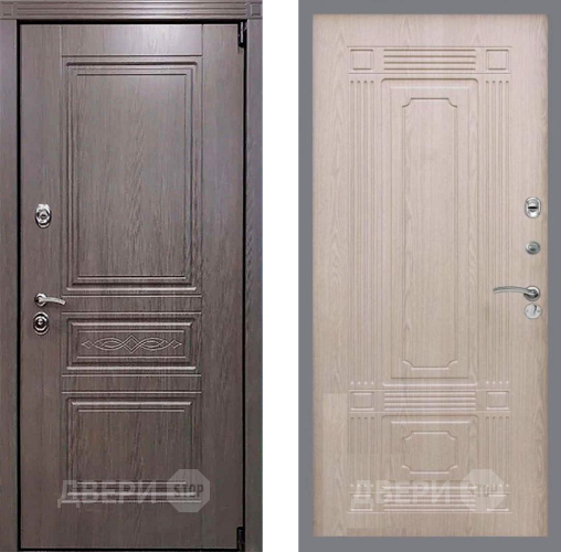 Входная металлическая Дверь Рекс (REX) Пренмиум-S FL-2 Беленый дуб в Электрогорске