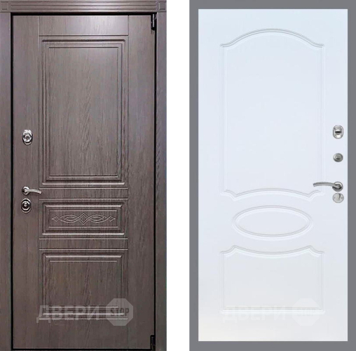 Входная металлическая Дверь Рекс (REX) Пренмиум-S FL-128 Белый ясень в Электрогорске