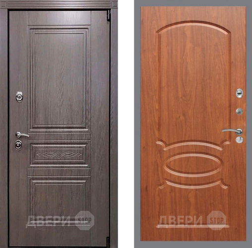 Входная металлическая Дверь Рекс (REX) Пренмиум-S FL-128 Морёная берёза в Электрогорске