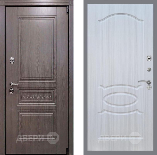 Входная металлическая Дверь Рекс (REX) Пренмиум-S FL-128 Сандал белый в Электрогорске