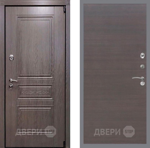 Входная металлическая Дверь Рекс (REX) Пренмиум-S GL венге поперечный в Электрогорске