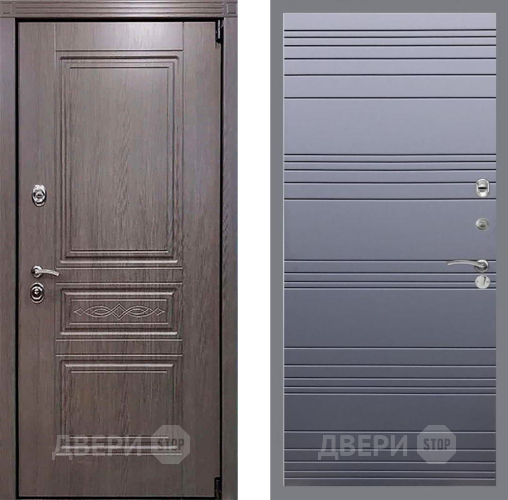 Входная металлическая Дверь Рекс (REX) Пренмиум-S Line Силк титан в Электрогорске