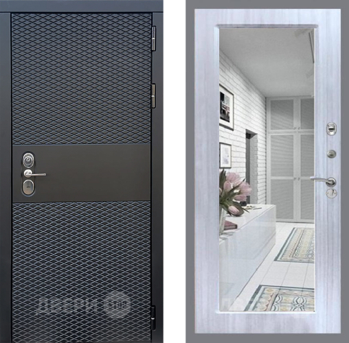 Дверь Стоп БЛЭК CISA Зеркало Сандал белый в Электрогорске