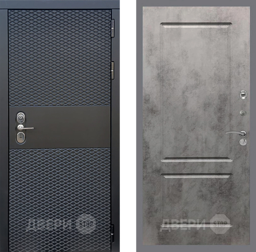 Входная металлическая Дверь Стоп БЛЭК CISA ФЛ-117 Бетон темный в Электрогорске