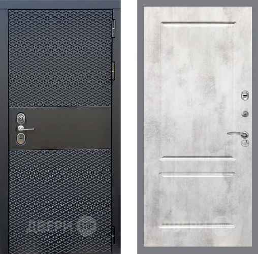 Входная металлическая Дверь Стоп БЛЭК CISA ФЛ-117 Бетон светлый в Электрогорске
