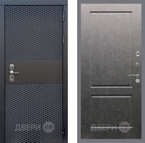 Входная металлическая Дверь Стоп БЛЭК CISA ФЛ-117 Штукатурка графит в Электрогорске