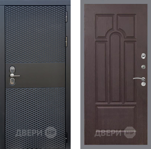 Входная металлическая Дверь Стоп БЛЭК CISA ФЛ-58 Венге в Электрогорске