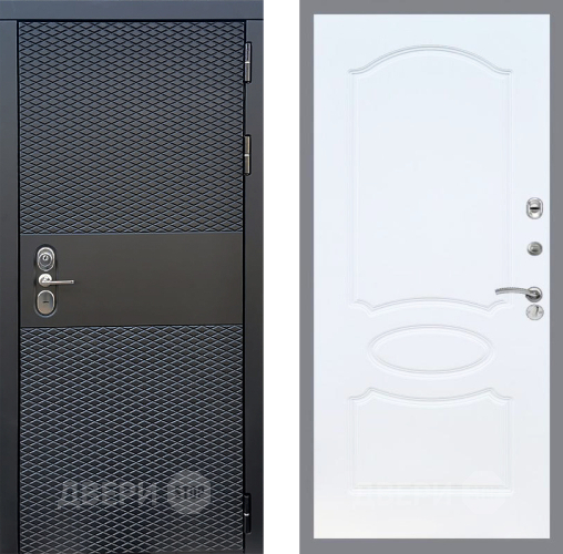 Входная металлическая Дверь Стоп БЛЭК CISA ФЛ-128 Белый ясень в Электрогорске