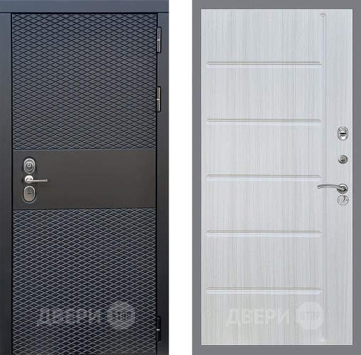 Входная металлическая Дверь Стоп БЛЭК CISA ФЛ-102 Сандал белый в Электрогорске