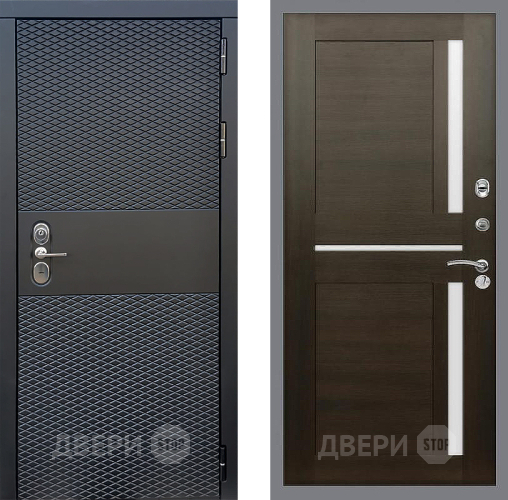 Входная металлическая Дверь Стоп БЛЭК CISA СБ-18 Венге в Электрогорске