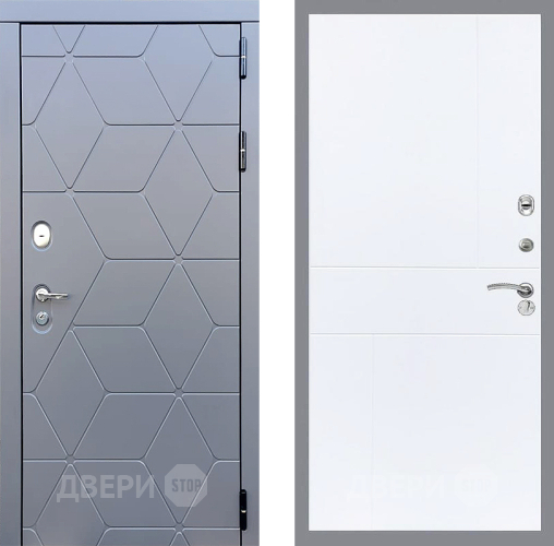 Входная металлическая Дверь Стоп КОСМО ФЛ-290 Силк Сноу в Электрогорске