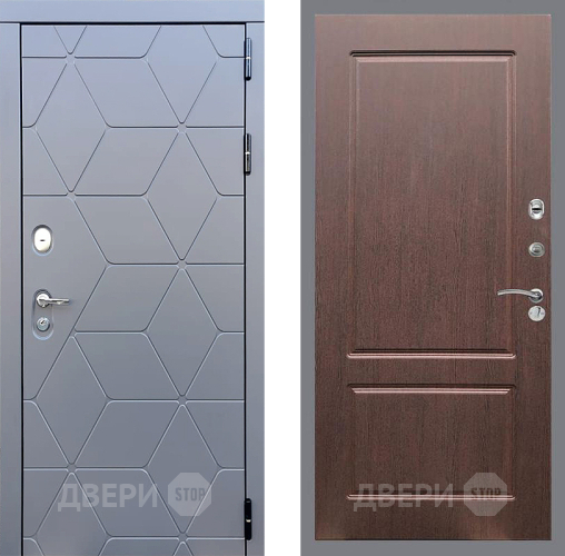 Входная металлическая Дверь Стоп КОСМО ФЛ-117 Орех премиум в Электрогорске