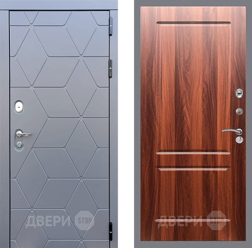 Входная металлическая Дверь Стоп КОСМО ФЛ-117 Итальянский орех в Электрогорске