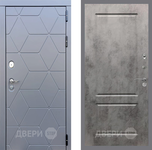 Дверь Стоп КОСМО ФЛ-117 Бетон темный в Электрогорске