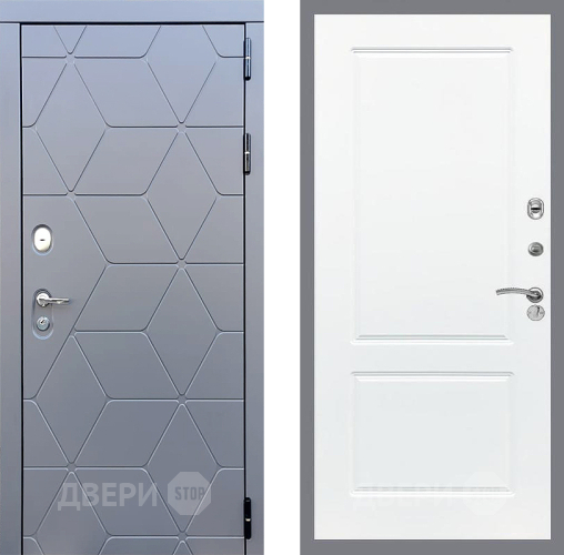 Входная металлическая Дверь Стоп КОСМО ФЛ-117 Силк Сноу в Электрогорске