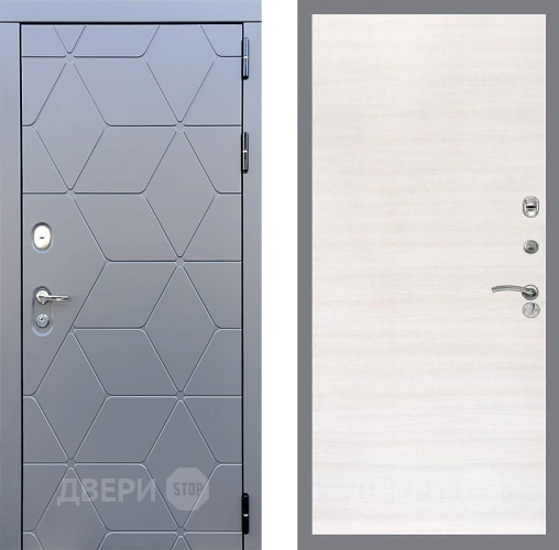 Входная металлическая Дверь Стоп КОСМО Гладкая Акация светлая в Электрогорске