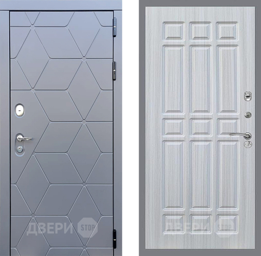 Входная металлическая Дверь Стоп КОСМО ФЛ-33 Сандал белый в Электрогорске