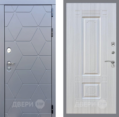 Входная металлическая Дверь Стоп КОСМО ФЛ-2 Сандал белый в Электрогорске