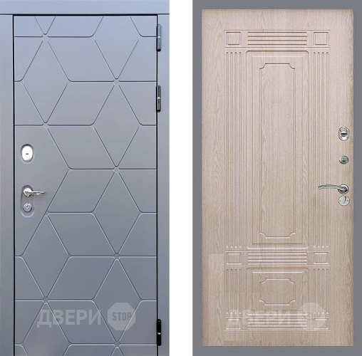 Входная металлическая Дверь Стоп КОСМО ФЛ-2 Беленый дуб в Электрогорске
