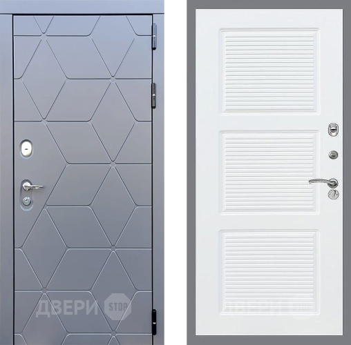 Входная металлическая Дверь Стоп КОСМО ФЛ-1 Силк Сноу в Электрогорске