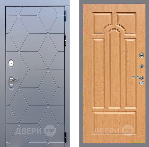 Входная металлическая Дверь Стоп КОСМО ФЛ-58 Дуб в Электрогорске