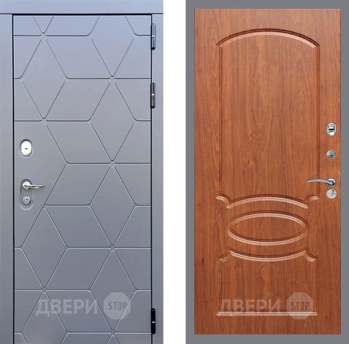 Входная металлическая Дверь Стоп КОСМО ФЛ-128 Береза мореная в Электрогорске