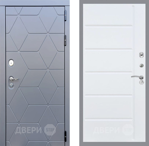 Входная металлическая Дверь Стоп КОСМО ФЛ-102 Белый ясень в Электрогорске