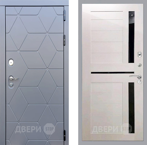 Входная металлическая Дверь Стоп КОСМО СБ-18 Лиственница беж в Электрогорске