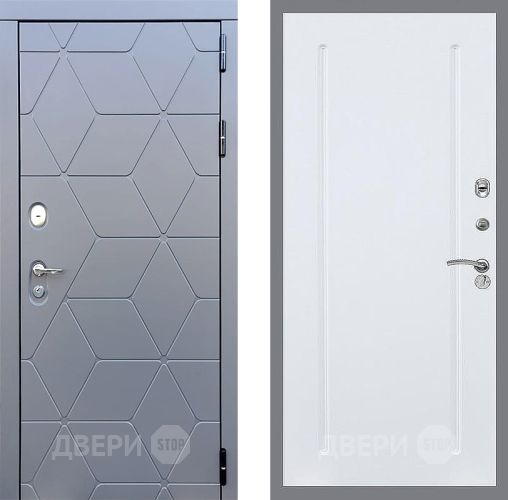 Входная металлическая Дверь Стоп КОСМО ФЛ-68 Силк Сноу в Электрогорске