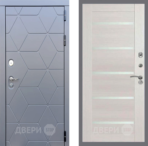 Входная металлическая Дверь Стоп КОСМО СБ-14 Лиственница беж в Электрогорске