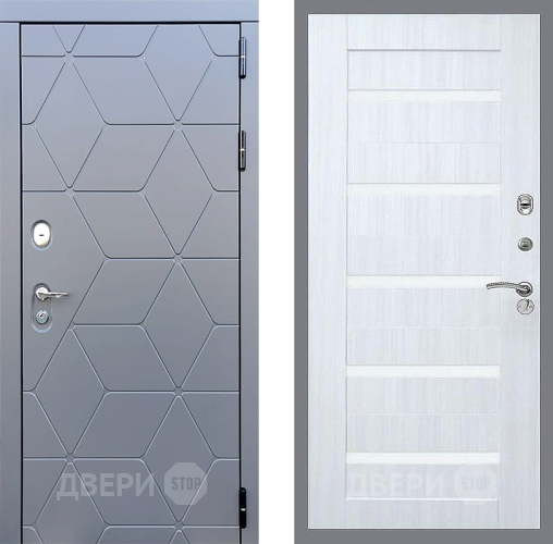 Входная металлическая Дверь Стоп КОСМО СБ-14 Сандал белый в Электрогорске