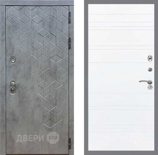 Входная металлическая Дверь Стоп БЕТОН Лайн Силк Сноу в Электрогорске
