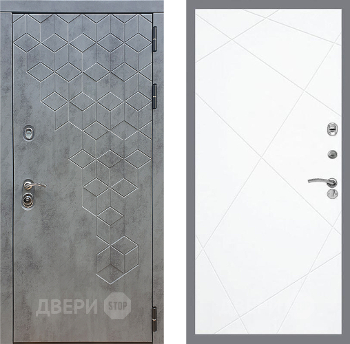 Входная металлическая Дверь Стоп БЕТОН ФЛ-291 Силк Сноу в Электрогорске