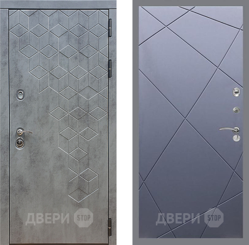 Входная металлическая Дверь Стоп БЕТОН ФЛ-291 Силк титан в Электрогорске