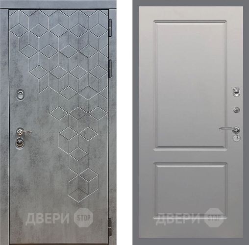 Входная металлическая Дверь Стоп БЕТОН ФЛ-117 Грей софт в Электрогорске